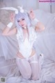 G44不会受伤 Cosplay 碧蓝航线 恶毒皮肤 懒懒的白兔 P16 No.fa1710