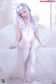 G44不会受伤 Cosplay 碧蓝航线 恶毒皮肤 懒懒的白兔 P1 No.e65a82